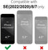 for iPhone SE Phone Case 2022/3rd/2nd/2020, iPhone 8/ iPhone 7 Case Clear Glitter Bumper, Bling Sparkly Shiny Transparent Cute Color, Thin Slim So...