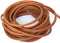 LolliBeads (TM) 3mm Flat Genuine Leather Cord Braiding String Light Brown (5 Yards)...