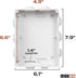 Iron Forge Cable Outdoor Electrical Junction Box Plastic, 8 x 6 Inch Waterproof Box, Weatherproof Plastic Box with Cover for Electronics, Electric...