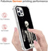 Hungo Case for iPhone 13 Pro Max Skull Design, Soft TPU Cover Heavy Duty Protection Wireless Charging Compatible with iPhone 13 Pro Max Funny Skul...