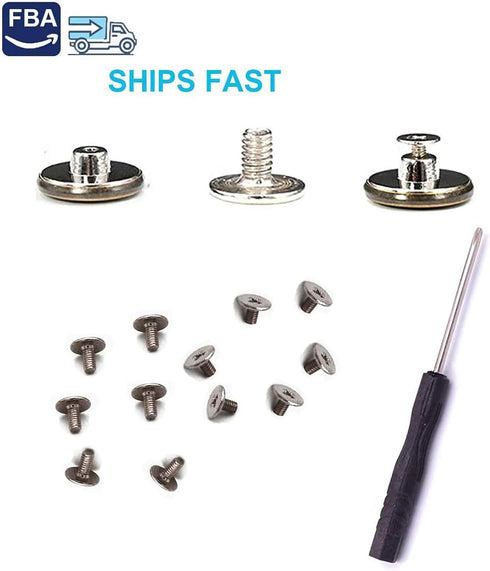 12 Pcs Button for Sewing Metal Jeans,ICEYLI 17 mm No-Sew Nailess Removable Metal Jeans Buttons Replacement Repair Combo Thread Rivets and Screwdri...