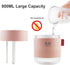 Portable Small Humidifier,500ml Air Humidifier for Plant,Night Light Function,Super Quite,Auto Shut-Off,USB Personal Cool Mist Humidifier for Bedr...