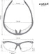 voltX 'CONSTRUCTOR' BIFOCAL Reading Safety Glasses (YELLOW +1.5 Dioptre) ANSI Z87.1+ & CE EN166F, certified/Cycling Sports Glasses includes safety...