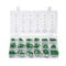 uxcell Fluorine Rubber O-Ring Assortment Kit 270 Pieces 18 Sizes FKM Sealing Gasket Set, Green...