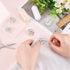 FINGERINSPIRE 6PCS 26.5MM Flower Brass Rhinestone Shank Buttons Crystal Silver Color Sew On Buttons with 1-Hole and Flat Back, Fashion Claw Rhines...