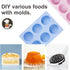 La chat 4 PCS Candy Molds, Silicone Oreo Cookie Chocolate molds for Candy, Cookies, Oreos, mini Soap, Cupcake, Pudding, Jello, Muffin, Non-Stick C...