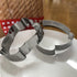 Large Coffee Cup Cookie Cutter Set-4 Piece-Coffee Mug, Hot Cocoa Mug, Lette, Teacup Cookie Fondant Biscui Cutters...