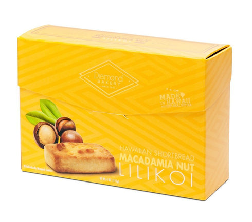 Diamond Bakery Hawaiian Shortbread Macadamia Nut Cookies, Lilikoi 4 ounce (113g)...