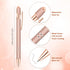 12 Pieces Ballpoint Pen with Stylus Tip, 1.0 mm Black Ink Metal Pen Stylus Pen for Touch Screens, 2 in 1 Stylus Ballpoint Pen (Rose Gold)...