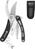 BIBURY Gardening Hand Pruners, 5 in 1 Multitools Folding Scissors 420 Stainless Steel Pruning Shears Bonsai Cutters for Tree Trimmers Secateurs,Ga...