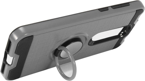 Z-GEN - Alcatel Onyx 5008R - Hybrid Phone Case w/Ring Stand + Tempered Glass Screen Protector - RS2 Gray...