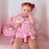 OUOZZZ Soft Baby Doll for Girls - My First Baby Doll Birthday Gifts for Girls Plush Rag Dolls Bunny Pink Dress Toy for Toddlers Kids Infants 15"...