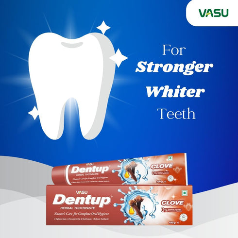 Dentup Herbal Toothpaste with Clove- Nature's care for complete oral hygiene PACK of 2 (100 gm x 2)...
