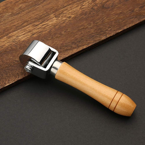 QMNNMA Seam Roller for Leather, Quilting, Platen Tools, Leather Press Edge Roller Leather Edge Creaser and Smoother, Leather Glue Laminating Rolle...