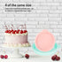 6-Inch Silicone Round Cake Pan Baking Mold, Baking Mold DIY Rainbow Cakes, Non-Stick Silicone, Pack of 4...