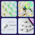 Pudding Keycaps Double Shot PBT Keycap Set with Translucent Layer,for 104 87 61 Keys RGB Backlit Mechanical Keyboards,OEM Profile,US Layout-White...