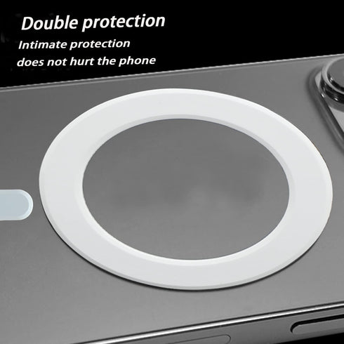 Mag Safe Magnetic Stickers, 2 Pcs Case Magnet Sticker, Strong Magnetic Wireless Charging Magnet Sticker Magnet Circle for iPhone for iPhone 8 to 1...