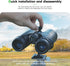 FANAUE S2-01 Binocular Tripod Adapter with 1/4-20" Thread Compatible with Porro Binoculars and Arca Ball Heads, Universal Quick Release for Bird W...