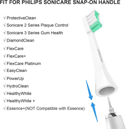 Electric Toothbrush Replacement Heads for Philips Sonicare ProtectiveClean DiamondClean HX9023, 10 Pack...
