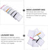 6pcs Laundry Bags Zipper Wash Bags Mini Mesh Washing Bags Net Bags Foldable Washing Machine Bags Soap Pouch Saver Laundry Pouch for Clothes Bed Sh...