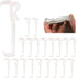 Amazing Drapery Hardware 2.5 Inch Clear Valance Clips for Top Blind Brands & Window Shades, 20-Pack - Sturdy Plastic Brackets, Ideal for Wood, Fau...