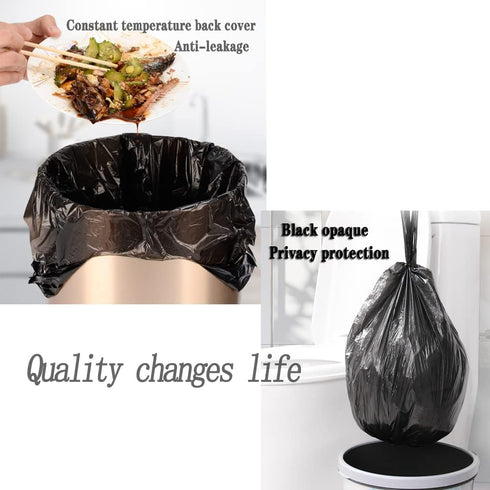 Small Black Trash Bags,100 Counts Thicken Value 4 Gallon Trash Bag,Small Garbage Bags with Handle for Home Office Kitchen Bathroom Trash Can...