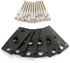 Baomain Pneumatic Replacement Parts 6 Gaskets with 12 Screws Work for 4V210-08 Solenoid Valve Black...