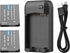 Andoer NP-6L Battery Charger with LED Indicator Light + 2 x NP-6L 3.7V 700mAh Batteries with USB Charging Cable......