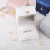 iSuperb 2 Pcs White Ring Box Couple Proposal PU Leather Ring Boxes Engagement Jewelry Gift Box Jewelry Display Case for Wedding Anniversary (White...