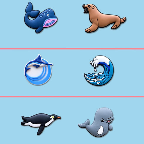 25PCS Sea Animals Shoe Decoration Charms for Clog, Under The Sea Marine Life Charms Accessories...