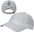 Women Criss Cross Ponytail Hat Polyester Breathable Unstructured Adjustable Baseball Cap...