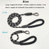 Short Dog Leash with Lockable Hook, Rope Traffic Leashes for Dogs, Nylon Reflective Heavy Duty Training Dog leashes for Medium Large Dogs(24 inch)...