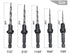 5pcs Wood Tapered Countersink Drill Bit Set Hex Shank Screw Drill Counter Sink Bit 7/64", 9/64",11/64", 3/16", 7/32" Adjustable Drilling Tool Kit ...