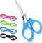 4Pcs Folding Scissors Portable Mini Travel Scissors Glasses-Shaped Foldable Scissors Small Crafting Scissors for Home Office School DIY Crafting P...