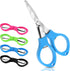 4Pcs Folding Scissors Portable Mini Travel Scissors Glasses-Shaped Foldable Scissors Small Crafting Scissors for Home Office School DIY Crafting P...