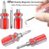 5 Pcs Stubby Magnetic Screwdriver with Phillips Head and Flat Head, 2-in-1 Cross-Head Flathead Interchangeable Bit Tool for Dismantle and Repair...