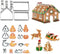 Gingerbread House Cookie Cutter Set, 3D House Cookie Cutter, Stainless Steel Biscuit Cutter Mold Set, Including Christmas Tree, Snowman, Reindeer,...