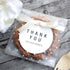 Vasdoo Self Adhesive Treat Cellophane Cookie Bag, White Polka Dot Party Favor Bag for Bakery, Candy, Cookie (5.5 x 5.5 inches, 100 Pcs)...