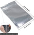 50 Pack Mylar Bags - 5.9x8.7 Inch Resealable Clear Zip Lock Food Storage Bags, Food Safe Plastic Aluminum Material - Silver...