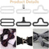 PH PandaHall 100 Sets 2 Colors Adjustable Bow Tie Hardware Clip Sets, Iron Hook Fastener for Necktie Strap, Black & Silver...