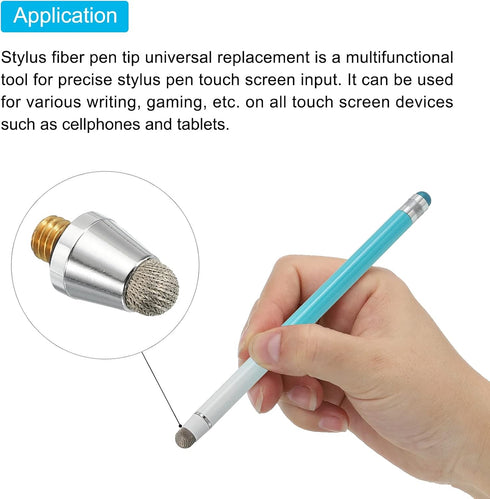 MECCANIXITY 8pcs 5mm Stylus Pen Fiber Fine Tips Professional Replacement High Precision for 2 in 1 Stylus Pen Capacitive Touch Screen Devices......