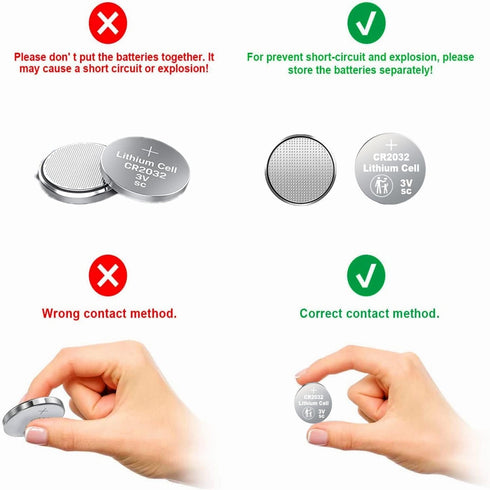 50 pcs Pack - CR2032 Battery 3v Lithium Button Cell Coin 2032 Battery...