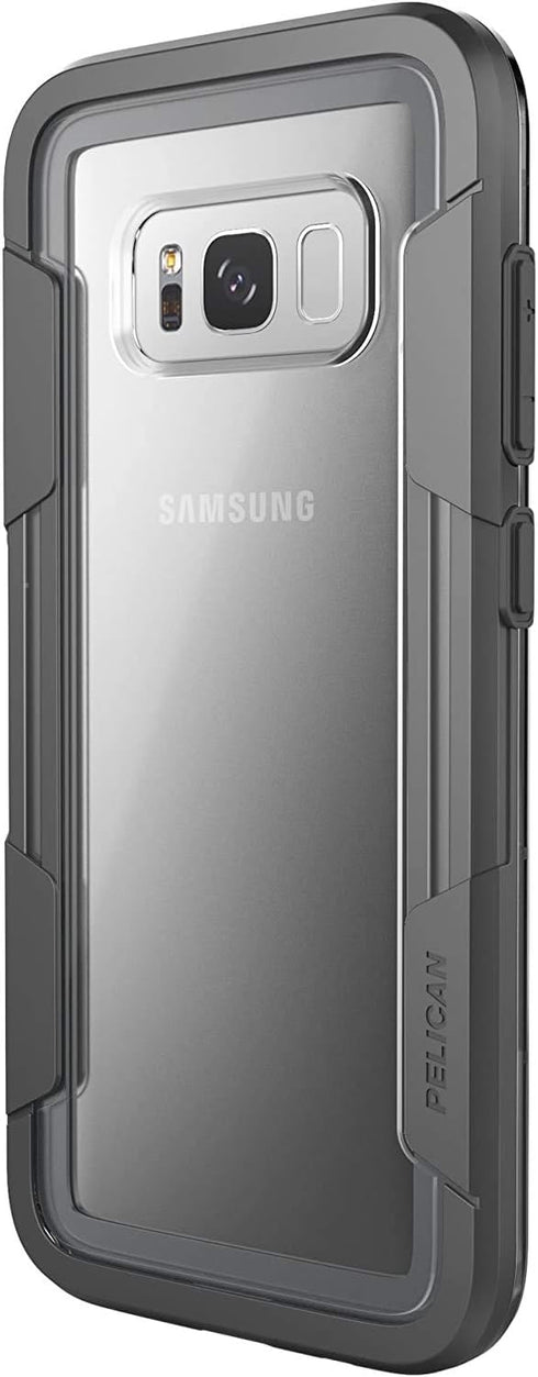 Pelican Voyager Military Grade Case for Samsung Galaxy S8+ Plus (Clear-Grey)...