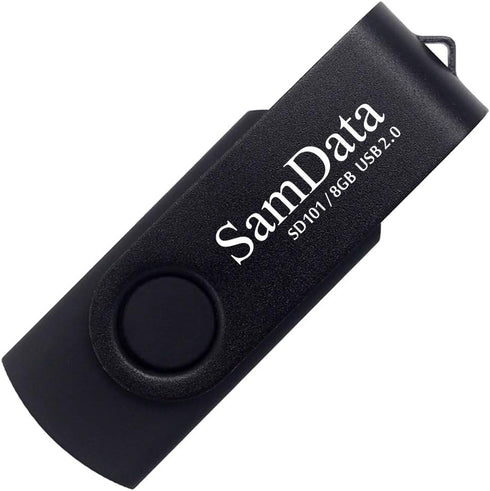 8GB USB Flash Drives 2 Pack 8GB Thumb Drives Memory Stick Jump Drive with LED Light for Storage and Backup (2 Pack Black)...