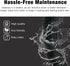 Massage Grip Soft Silicone Car Steering Wheel Cover Universal Anti-Slip Design 13-16 inch Protective Case Black...