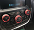 Climate Control Switch Knob Circle Trim Cover Decal for Challenger Accessories 2015-2023 & Dodge Charger 2015-2023 & Chrysler 300/300s 2015-2023 A...