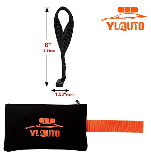 Rooftop Cargo Tie Down Hook Straps for Attaching Car Top Carriers Without A Roof Rack,100% Waterpoof,Suitable for Any Rooftop Cargo Carrier,No Mor...