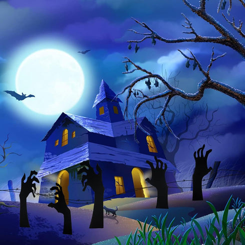 Anditoy 5 Pack Halloween Black Hands Yard Signs with Stakes Scary Silhouette Halloween Decorations for Outdoor Yard Lawn Garden Halloween Decor...