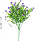 Artificial Flowers, Fake Outdoor UV Resistant Plants Faux Plastic Greenery Shrubs Indoor Outside Hanging Planter Home Kitchen Office Wedding, Gard...