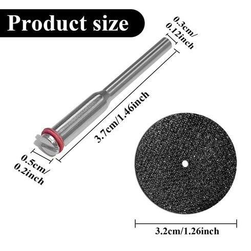 50 Pcs Cutting Discs Rotary Tool with 4 Mandrels Cut Off Wheels 1-1/4'' Fiberglass Reinforced Cutting Wheel with Cutting Rotary Tool Accessory for...